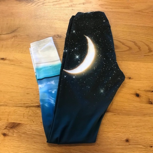 Altar Ego Pants - Altar Ego Crescent Moon Yoga Leggings